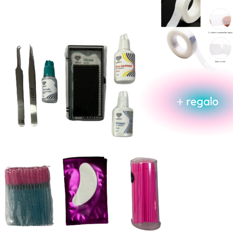 kitlash Kit de productos para extensiones de pestañas Lovely - Imagen 1