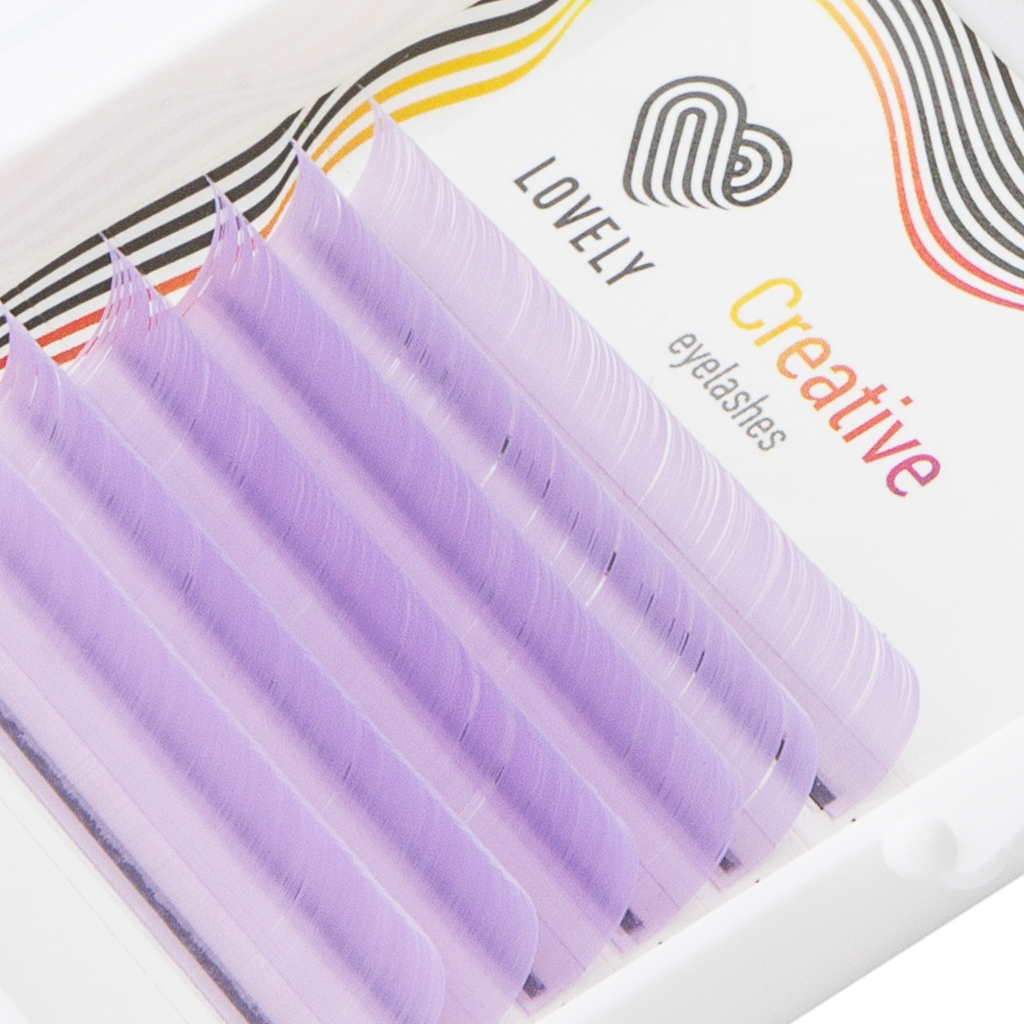 Violet color C+ 0.10 x 10-14 mm (3) Extensiones de pestañas de color - Imagen 1