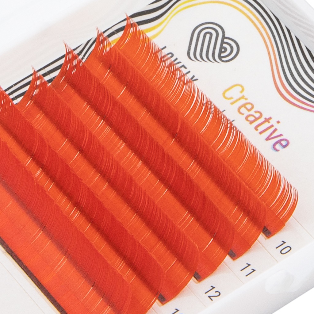 red color C 0.10 x 10-14 mm (3) Extensiones de pestañas de colores - Imagen 1