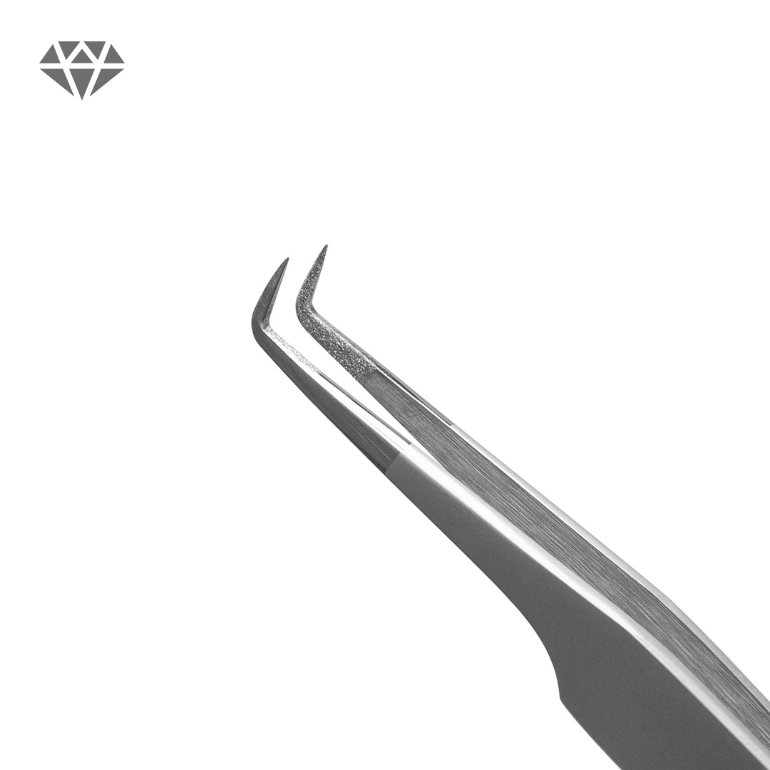 IMG_4461 Pinzas para extensiones de pestañas Lovely . Diamond series 90 grados, 5 mm - Imagen 1