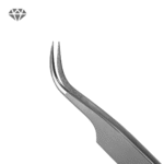 Pinzas para extensiones de pestañas curvas estándar Serie Lovely Diamond